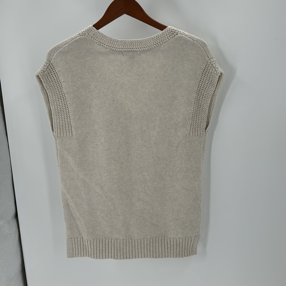 Gap sweater vest cream in color never worn NWOT oversized coastal grandma - Picture 8 of 11